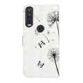 For Motorola One Action Oil Embossed 3D Drawing Leather Phone Case(Couple Dandelion)