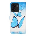 For Motorola Edge 40 Oil Embossed 3D Drawing Leather Phone Case(3 Butterflies)