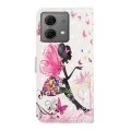 For Motorola Moto G84 5G Oil Embossed 3D Drawing Leather Phone Case(Flower Fairy)