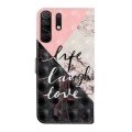 For Xiaomi Redmi 9 Oil Embossed 3D Drawing Leather Phone Case(Stitching Marble)