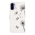 For Xiaomi Redmi K40 Oil Embossed 3D Drawing Leather Phone Case(Couple Dandelion)
