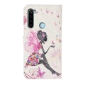 For Xiaomi Redmi Note 8T Oil Embossed 3D Drawing Leather Phone Case(Flower Fairy)