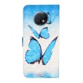 For Xiaomi Redmi Note 9 / 9T Oil Embossed 3D Drawing Leather Phone Case(3 Butterflies)