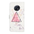 For Xiaomi Redmi Note 9 / 9T Oil Embossed 3D Drawing Leather Phone Case(Triangular Marble)