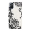 For Xiaomi Redmi Note 11 Pro Oil Embossed 3D Drawing Leather Phone Case(Lace Flower)