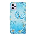 For Xiaomi Redmi Note 12 Pro Global Oil Embossed 3D Drawing Leather Phone Case(Blue Butterflies)