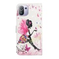 For Xiaomi Mi 11 Pro Oil Embossed 3D Drawing Leather Phone Case(Flower Fairy)