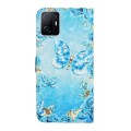 For Xiaomi 11T / 11T Pro Oil Embossed 3D Drawing Leather Phone Case(Blue Butterflies)