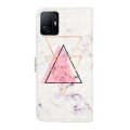 For Xiaomi 11T / 11T Pro Oil Embossed 3D Drawing Leather Phone Case(Triangular Marble)