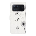For Xiaomi Mi 11 Ultra Oil Embossed 3D Drawing Leather Phone Case(Couple Dandelion)