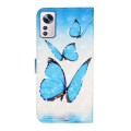 For Xiaomi 12 Lite Oil Embossed 3D Drawing Leather Phone Case(3 Butterflies)