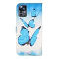 For Xiaomi 12T / 12T Pro Oil Embossed 3D Drawing Leather Phone Case(3 Butterflies)