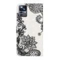 For Xiaomi 12T / 12T Pro Oil Embossed 3D Drawing Leather Phone Case(Lace Flower)
