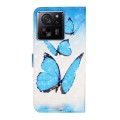 For Xiaomi 13T Oil Embossed 3D Drawing Leather Phone Case(3 Butterflies)