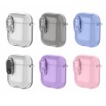For AirPods 1 / 2 Ice Crystals Shockproof Earphone Protective Case(Transparent)