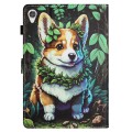 For Lenovo Tab M10 HD Gen 2 X306X Colored Drawing Stitching Leather Tablet Smart Case(Corgi)