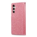 For Samsung Galaxy A54 5G Glitter Powder Love Leather Phone Case(Rose Red)