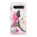 For LG K61S / K51S Oil Embossed 3D Drawing Leather Phone Case(Flower Fairy)