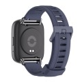 For Redmi Watch 3 Lite / Watch 3 Active Mijobs Flat Hole Breathable TPU Watch Band(Midnight Blue+Bla