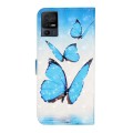 For TCL 40 SE Oil Embossed 3D Drawing Leather Phone Case(3 Butterflies)