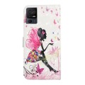 For TCL 40 SE Oil Embossed 3D Drawing Leather Phone Case(Flower Fairy)