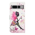 For Google Pixel 7 Pro Oil Embossed 3D Drawing Leather Phone Case(Flower Fairy)