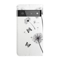 For Google Pixel 6 Pro Oil Embossed 3D Drawing Leather Phone Case(Couple Dandelion)