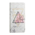 For Google Pixel 6 Pro Oil Embossed 3D Drawing Leather Phone Case(Triangular Marble)