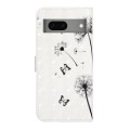 For Google Pixel 7 Oil Embossed 3D Drawing Leather Phone Case(Couple Dandelion)