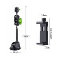 Single Suction Cup Pea Clamp Arm Holder 33cm with Knob Phone Clamp