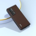 For Honor Magic Vs2 ABEEL Carbon Fiber Texture Protective Phone Case(Dark Brown)