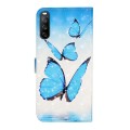 For Sony Xperia L4 Oil Embossed 3D Drawing Leather Phone Case(3 Butterflies)