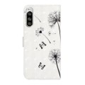 For Sony Xperia 5 Oil Embossed 3D Drawing Leather Phone Case(Couple Dandelion)