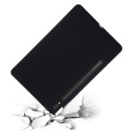 For Samsung Galaxy Tab S9 Ultra Pure Color Liquid Silicone Shockproof Tablet Case(Black)