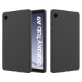 For Samsung Galaxy Tab A9 Pure Color Liquid Silicone Shockproof Tablet Case(Black)