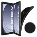 For Samsung Galaxy Tab A9 Pure Color Liquid Silicone Shockproof Tablet Case(Black)