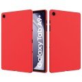 For Samsung Galaxy Tab A9+ Pure Color Liquid Silicone Shockproof Tablet Case(Red)