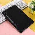 For Samsung Galaxy Tab S9 Pure Color Liquid Silicone Shockproof Tablet Case(Black)