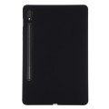 For Samsung Galaxy Tab S9 Pure Color Liquid Silicone Shockproof Tablet Case(Black)
