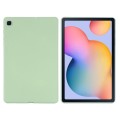 For Samsung Galaxy Tab S6 Lite 2024 Pure Color Liquid Silicone Shockproof Tablet Case(Green)