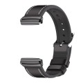 For Redmi Watch 3 Lite / Watch 3 Active Mijobs TPU Leather Watch Band(Black)