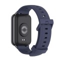 For Xiaomi Mi Band 8 Pro Mijobs Honeycomb Texture Silicone Watch Band(Midnight Blue Black)