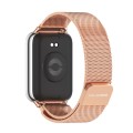 For Xiaomi Mi Band 8 Pro Mijobs Milan Magnetic Stainless Steel Watch Band(Rose Gold)