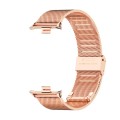 For Xiaomi Mi Band 8 Pro Mijobs Milan Buckle Stainless Steel Watch Band(Rose Gold)