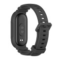 For Xiaomi Mi Band 8 MIJOBS GS Unibody Solid Color Sports Watch Band(Black)
