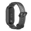 For Xiaomi Mi Band 8 MIJOBS GS Unibody Clear Color Sports Watch Band(Black)