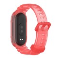 For Xiaomi Mi Band 8 MIJOBS GS Unibody Clear Color Sports Watch Band(Red)