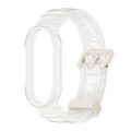 For Xiaomi Mi Band 8 MIJOBS GS Unibody Clear Color Sports Watch Band(White)