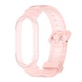 For Xiaomi Mi Band 8 MIJOBS GS Unibody Clear Color Sports Watch Band(Pink)