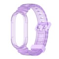 For Xiaomi Mi Band 8 MIJOBS GS Unibody Clear Color Sports Watch Band(Purple)